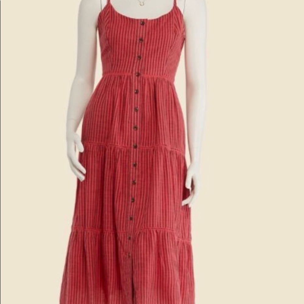 Sundry Tiered Stripe Sundress